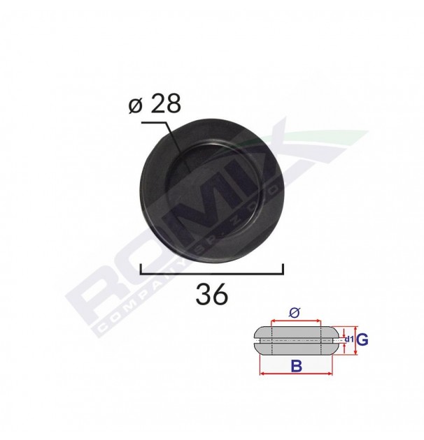 Capac Cauciuc Inchis Universal Diametru 28Mm Set 5 Buc