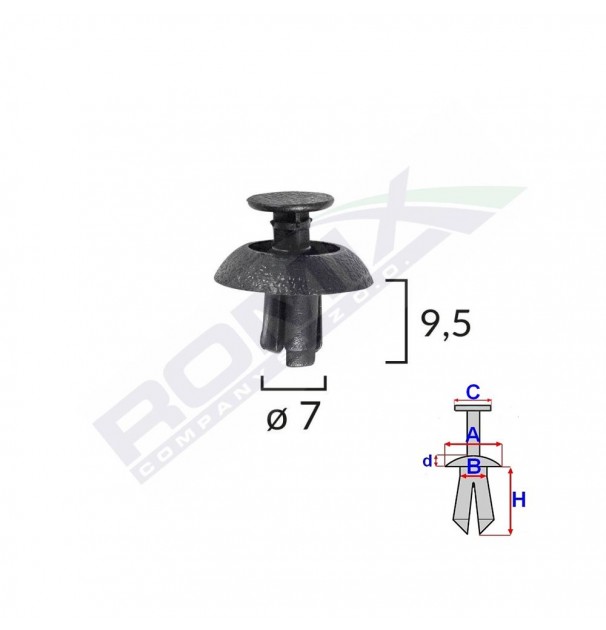 Clema Fixare Bara Protectie Pentru Toyota Lexus Set 10 Buc