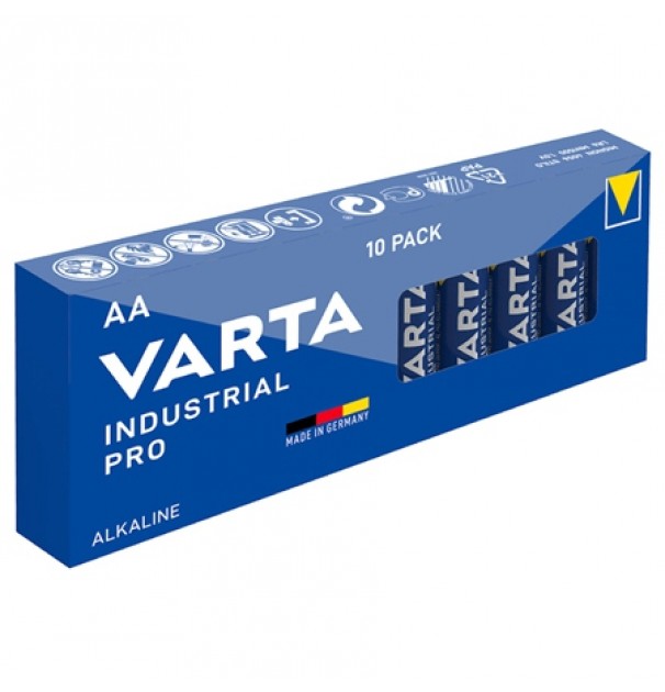 10 Baterii Alcaline Lr06 Industrial Pro Varta