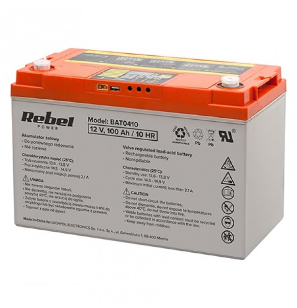 Acumulator Gel Deep Cycle Afisaj 12v 100ah