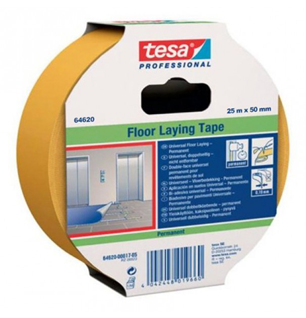 Banda Dublu Adeziva Permanenta 50mm / 25m Tes