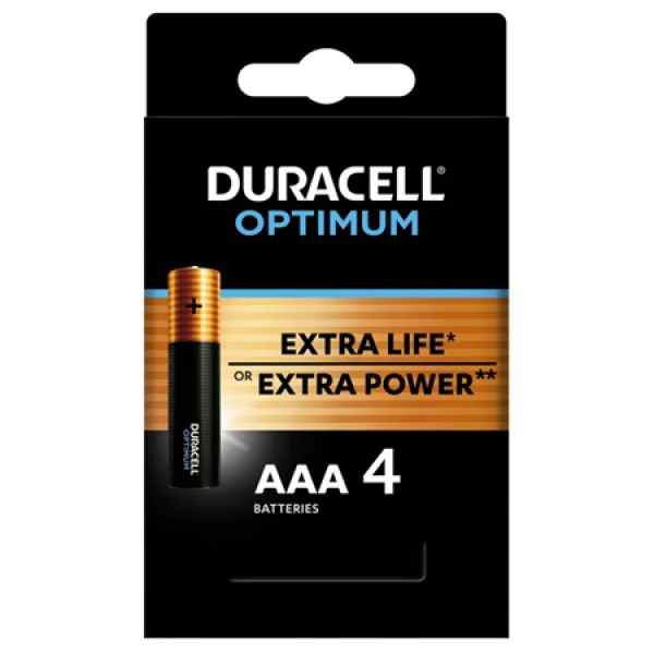 Baterie Alcalina Duracell Optimum Lr03 Blister 4 Buc