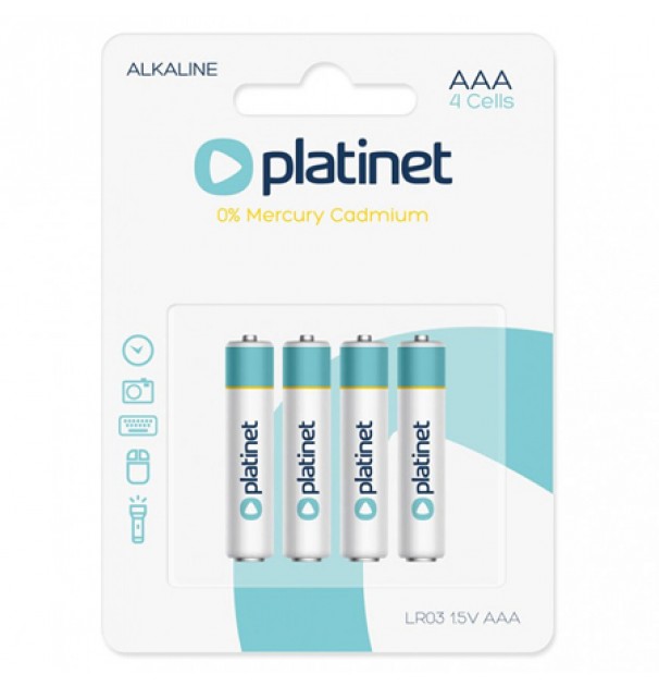 Baterie Alcalina Lr03 Blister 4 Buc Platinet