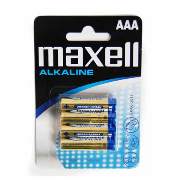 Baterie Alcalina Maxell Lr03 Blister 4 Buc