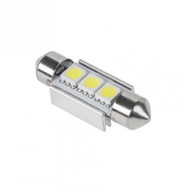 Bec Led 3x Smd5050 Alb Auto Canbus T11x36