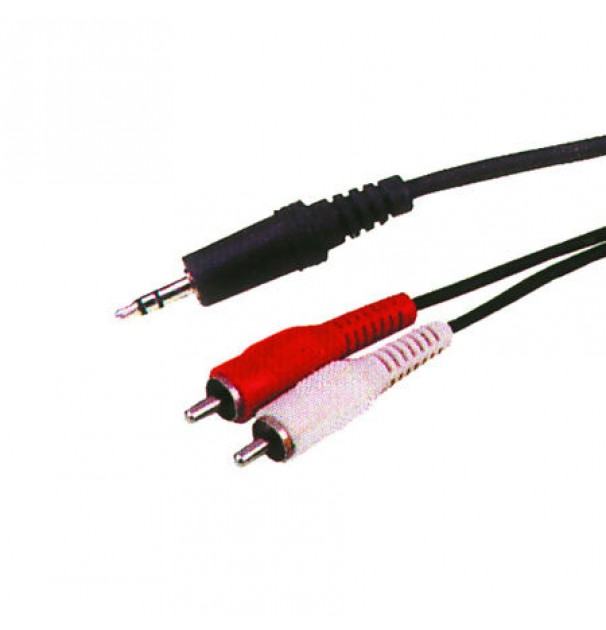Cablu 3.5 Tata - 2x Rca Tata 1.2m