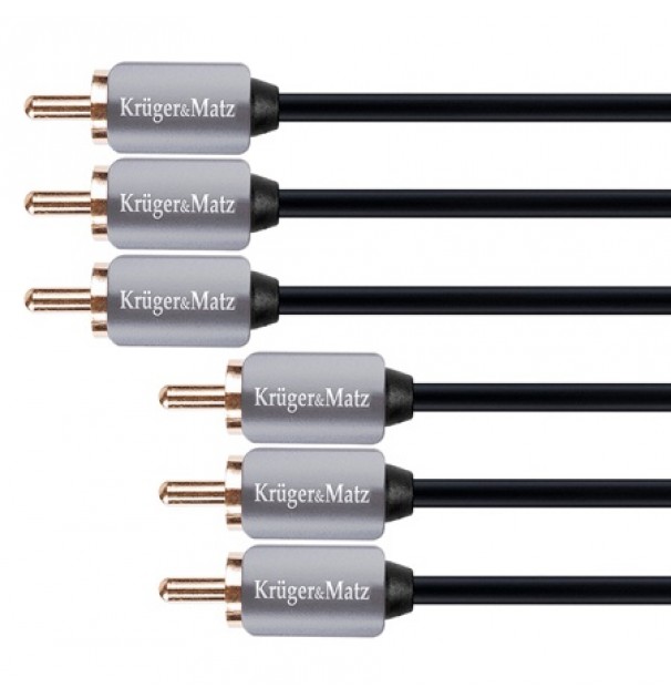 Cablu 3rca-3rca 3.0m Kruger&matz