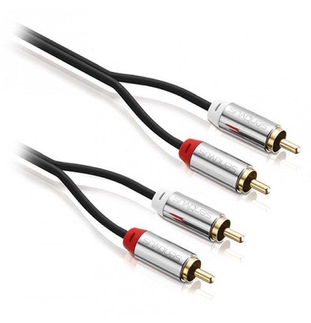 Cablu Audio 2xrca Tata - 2xrca Tata 2.0m Sentivus