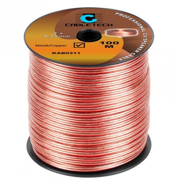 Cablu Difuzor 0.75mm Cu Transparent Cablu Difuzor 0.75mm Cu Transparent