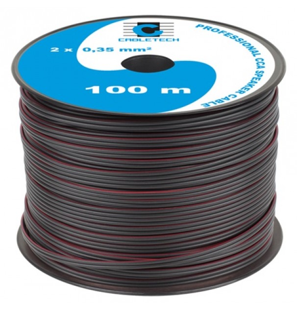 Cablu Difuzor Cca 2x0.35mm Negru 100m