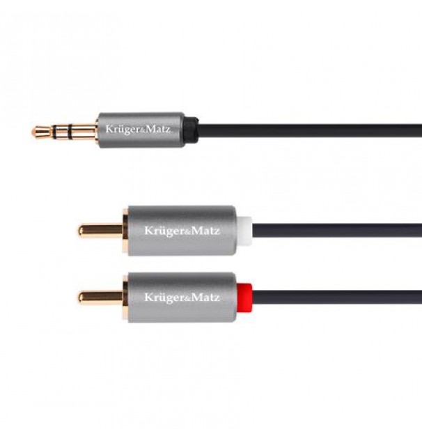 Cablu Jack 3.5 - 2rca 1.8m Basic K&m