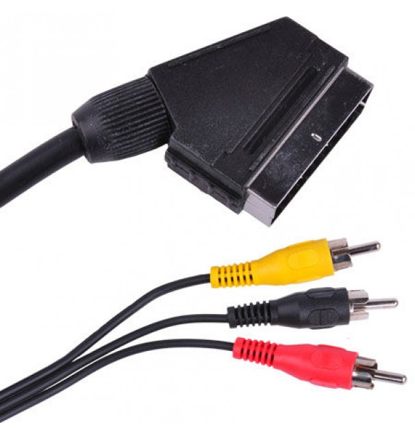 Cablu Scart-3rca 1.5m Cablu Scart-3rca 1.5m