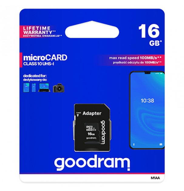 Micro Sd Card 16gb Class 10 Goodram