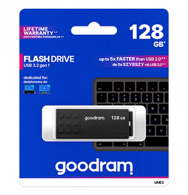 Flash Drive 128gb Usb 2.0 Ume3 Goodram