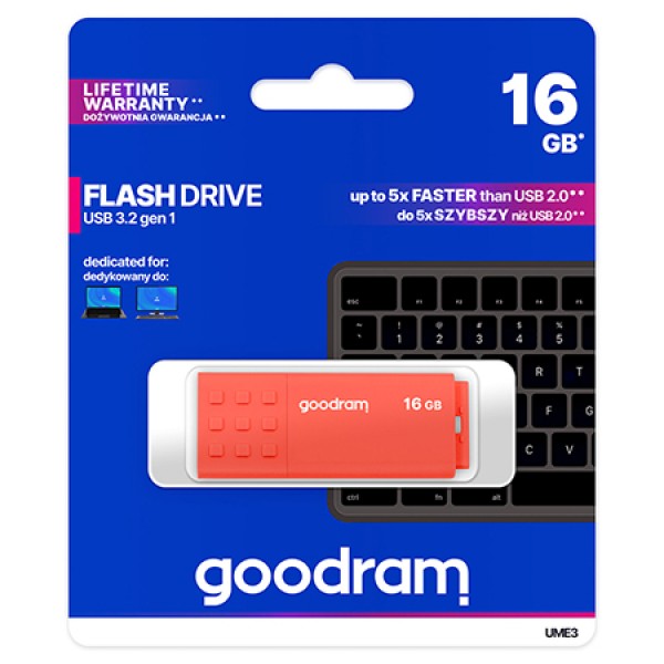 Flash Drive 16gb Usb 2.0 Ume3 Goodram