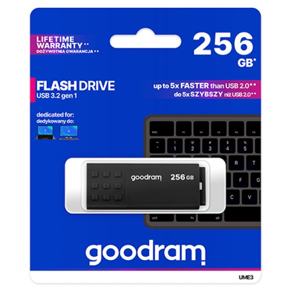 Flash Drive 256gb Usb 2.0 Ume3 Goodram