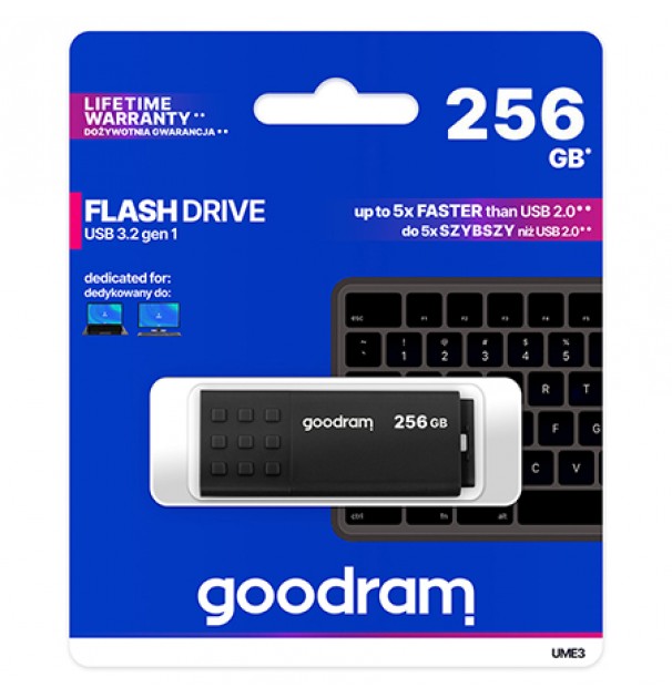 Flash Drive 256gb Usb 2.0 Ume3 Goodram