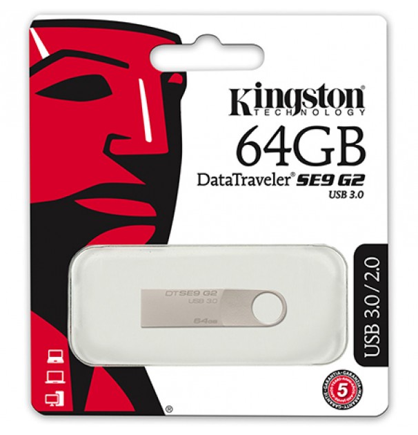 Flash Drive 64gb 3.0 Se9 Kingston