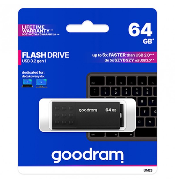 Flash Drive 64gb Usb 2.0 Ume3 Goodram