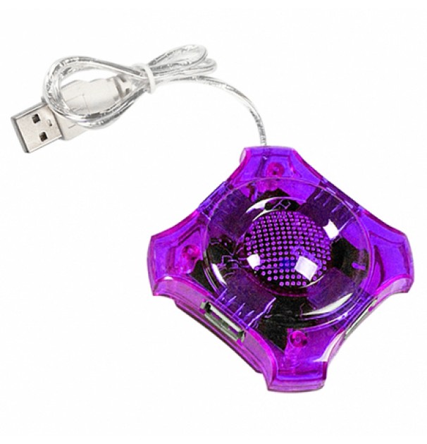 Hub 4 Port-uri Usb 2.0 Stea Violet