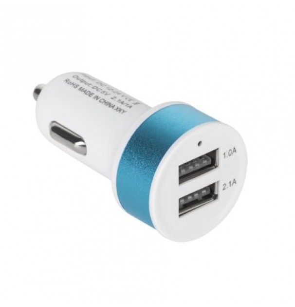 Incarcator Auto 2.1a Dual Mix Color M-life
