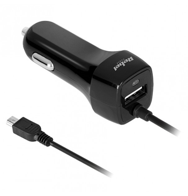 Incarcator Auto Mini Usb 2100ma Rebel