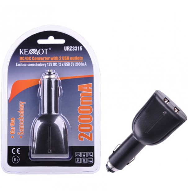 Incarcator Dc/2 X Usb 5v 2000ma