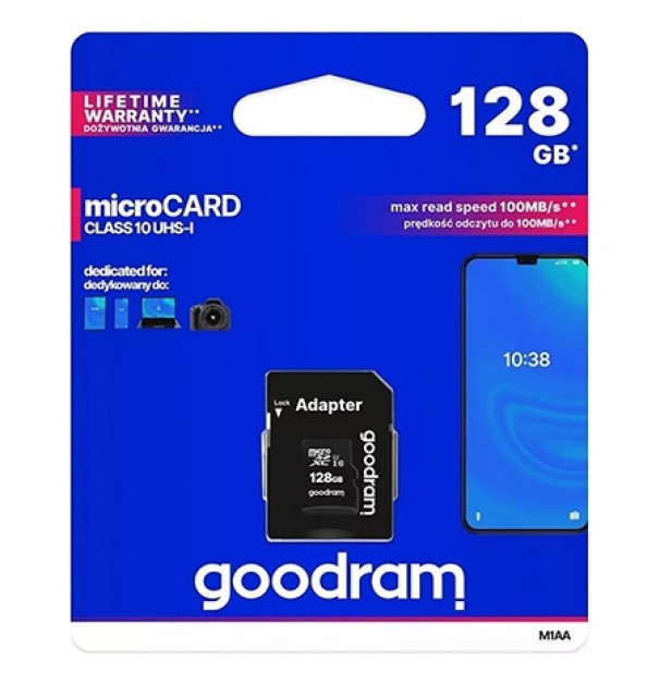 Micro Sd Card 128gb Cls 10 Goodram