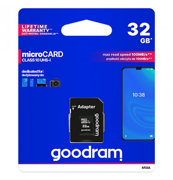 Micro Sd Card 32gb Cls 10 Goodram Micro Sd Card 32gb Cls 10 Goodram