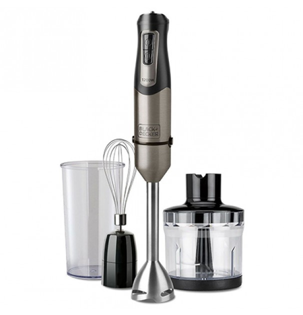 Mixer Vertical Inox 1200w Cu Bol Si Chopper Black&deck