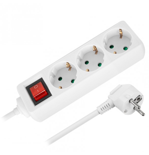 Prelungitor 3 Prize Cu Intrerupator 3x1.0mm 1.5m Rebel
