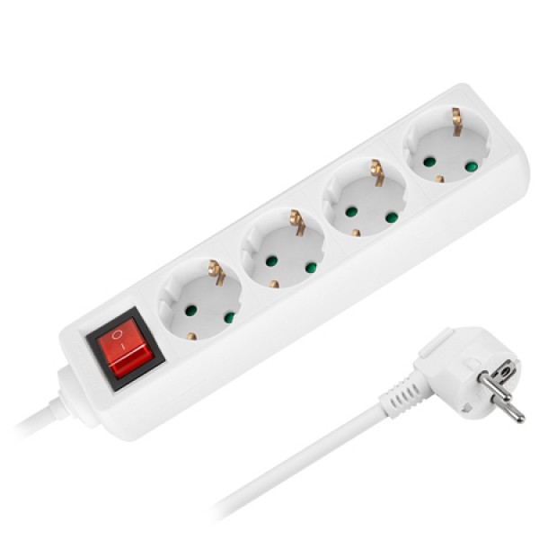 Prelungitor 4 Prize Cu Intrerupator 3x1.0mm 1.5m Rebel