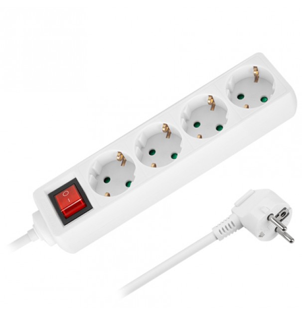 Prelungitor 4 Prize Cu Intrerupator 3x1.5mm 3.0m Rebel