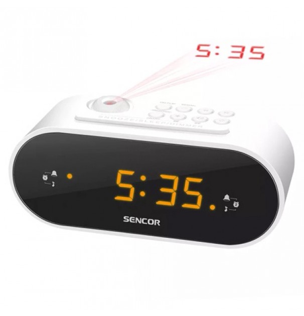 Radio Cu Ceas Alb Sencor