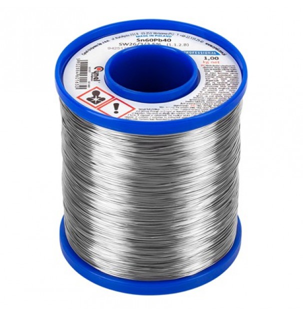 Rola Fludor Sn60pb40 Cynel 2.0mm 1000g