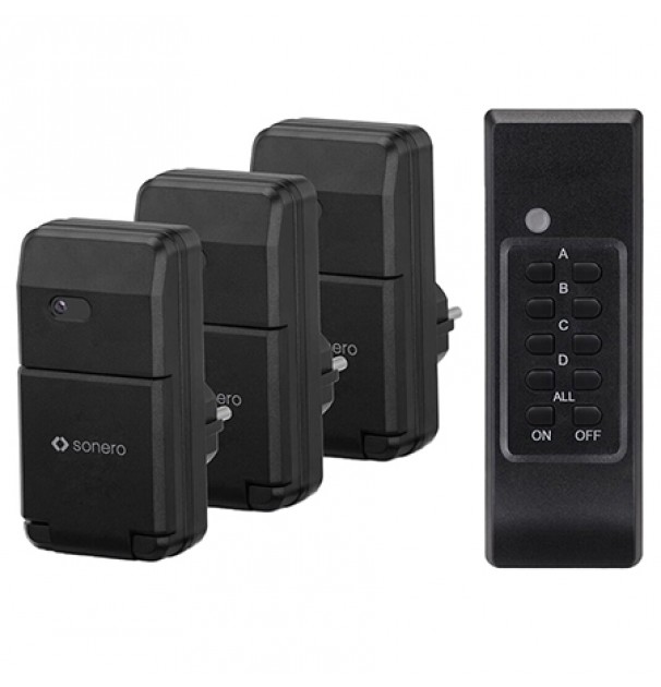 Set 3 Prize Pentru Exterior Cu Telecomanda 1100w Sonero