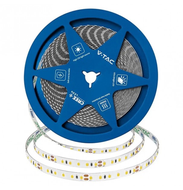 Banda Led 8mm 10w/m 24v Ip20 Rola 10m 6500k Cip Cree