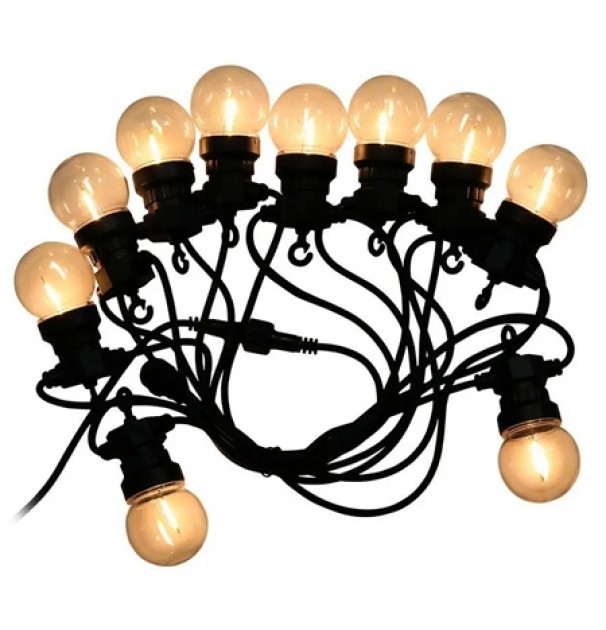 Ghirlanda Led 5m 10 Becuri  0.4w / Bec 3000k