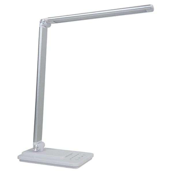 Lampa Birou Smart Cu Acumulator 8w 3in1 Incarcare Wireless- Alb