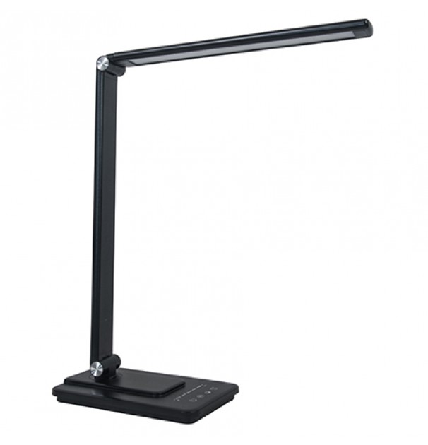 Lampa Birou Smart Cu Acumulator 8w 3in1 Incarcare Wireless- Negru