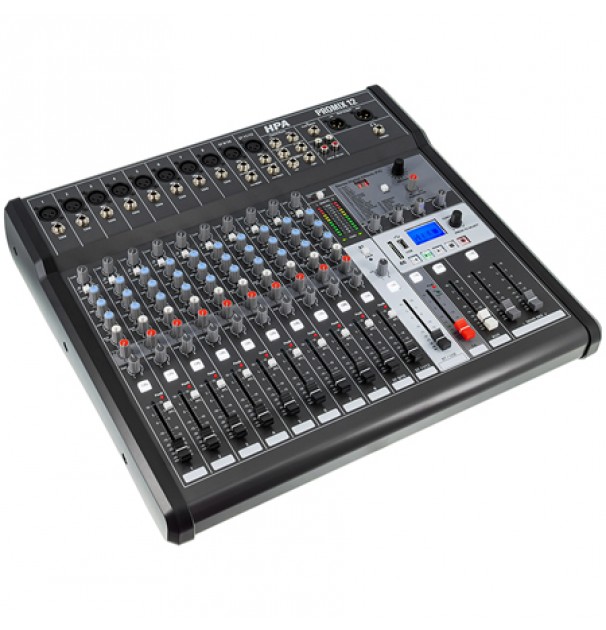 Mixer Digital 12 Canale 48v Bt/usb/sd