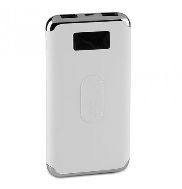 Power Bank 10000mah Incarcare Wireless - Alb