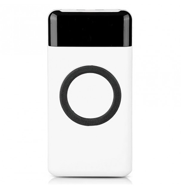 Power Bank 10000mah Incarcare Wireless - Alb