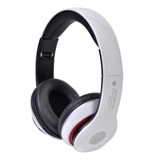 Casca bluetooth cu microfon, pliabile, TF Card/Stereo/MP3 Player/Wireless P15 Alb