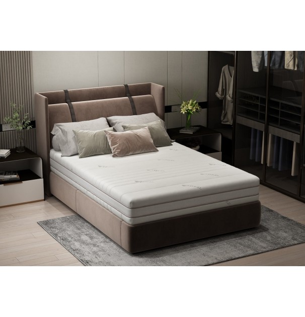 Saltea Cu Memorie Somnart Memory Tencel 140X200, Înălțime 26 Cm, 7 Zone, Aerisiere 3D Airmesh, Husa Detasabila Si Lavabila, Fermitate Medie