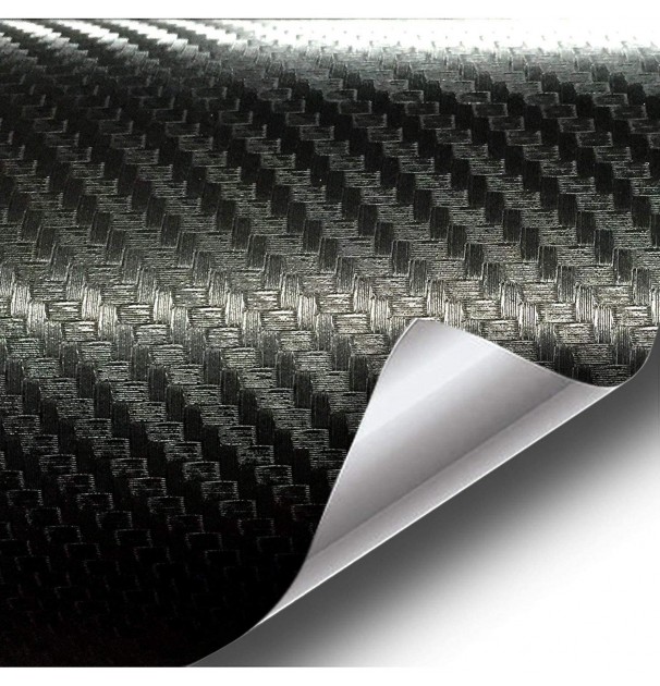 Folie Colantare Auto Carbon 3D Negru, 3,0M X 1,52M