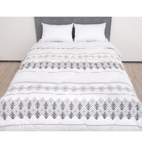 Pilota De Iarna Matlasata Afrodita Somnart, 200X220 Cm, Policotton Imprimat, Sezon Rece, 400 G/mp