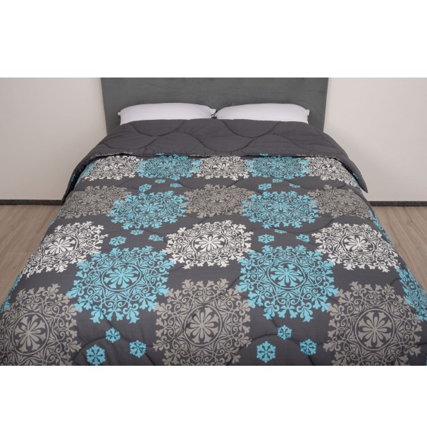 Pilota De Iarna Matlasata Artemis Somnart, 180X200 Cm, Policotton Imprimat, Sezon Rece, 400 G/mp