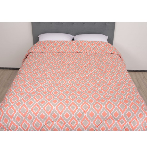 Pilota De Iarna Matlasata Iris Somnart, 150X200 Cm, Policotton Imprimat, Sezon Rece, 400 G/mp