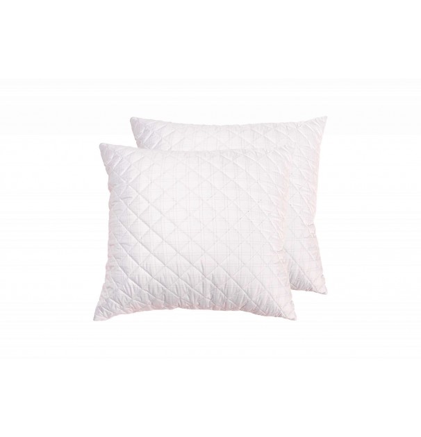 Set 2 Perne Matlasate Somnart, 70X70 Cm, Microfibra Cu Fibre De Carbon